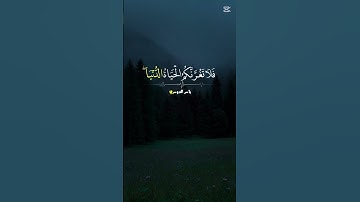 "آية تهز المشاعر وتذكرنا بالآخرة – سورة فاطر 5#سورة_فاطر #إن_وعد_الله_حق #تلاوة_قرآن #راحة_نفسية .