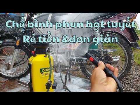 Video Chế bình phun rửa xe không chạm. Đơn giản, tiện dụng - youtube