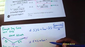 Video 3 Sag Curve Example 2