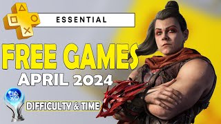PS Plus Essential Games April 2024 | Free Games PS4, PS5 - Platinum Difficulty \& Time