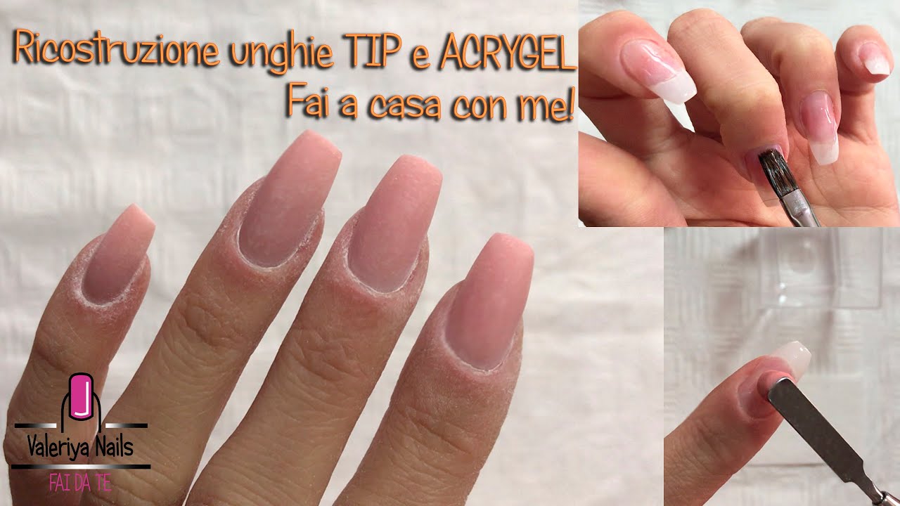 Ricostruzione unghie con Tip | passo dopo passo - YouTube