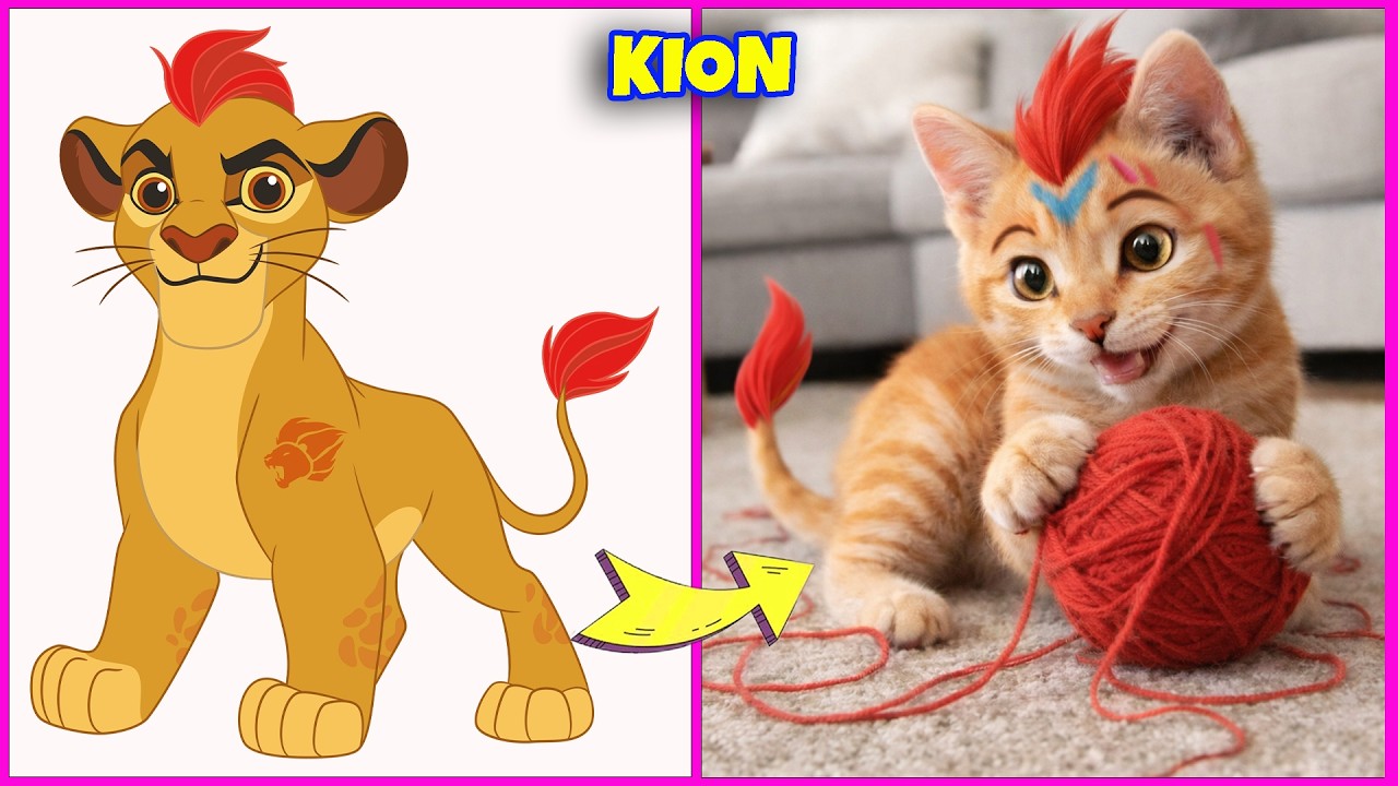 Персонажи «Львиной гвардии» в образе кошек в реальной жизни! | Кион, Фули, Кову, Шрам
