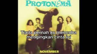TERLALU CINTA PROTONEMA KARAOKE