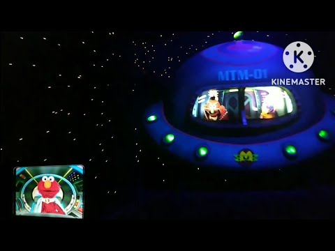 Sesame Street Spaghetti Space Chase + ride screen (Universal Studios Singapore)