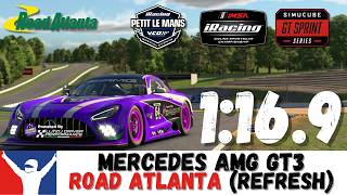 iRacing Mercedes GT3 Road Atlanta 1:16.9 Mercedes GT3 Petit Le Mans Track Guide screenshot 3