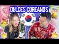 Probando DULCES COREANOS 🤦🏻‍♀️🤢 ESTO ES MUY RARO!!! Ft. Juanes Vélez | Nancy Loaiza