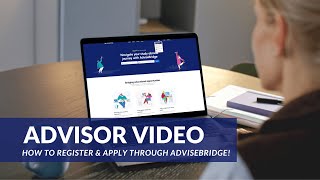 Advisor Dashboard | How To Register & Apply Through AdviseBridge | #advisebridge