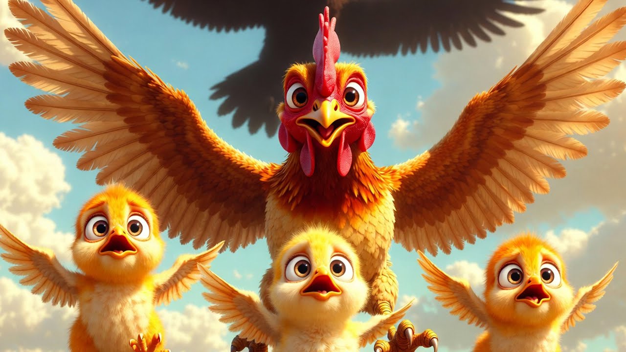 🐔 Mother Hen’s Love ❤️ | 3D Cartoon Poem for Kids | Family Story