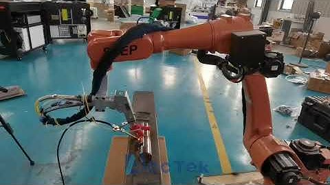 [AKH] Laser Welding with Robot Arm Welding of Metal Tubes - Shine AccTek Machinery China