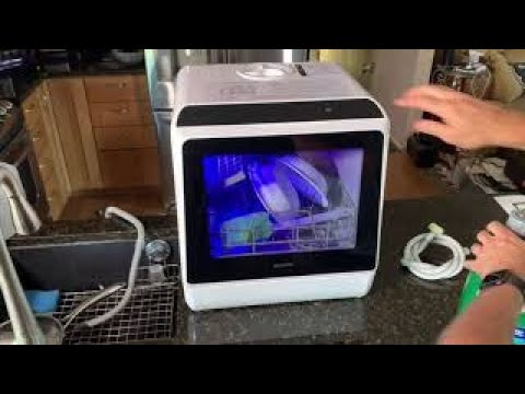  IAGREEA Portable Countertop Dishwasher, No Hookup