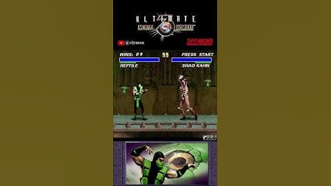 UMK3 was too hard, so I buffed Reptile instead (see Related Video for other ninjas) #funny #memes