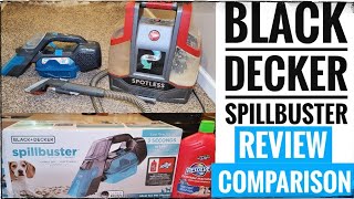 Black + Decker Spillbuster Cordless Carpet Cleaner BHSSB315J REVIEW & COMPARISON With Hoover Cleaner