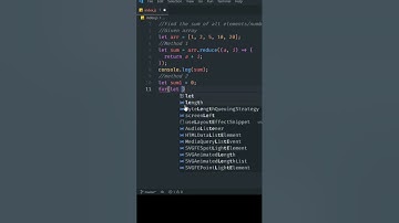Calculate sum of all elements in a array in javascript #javascript #coding