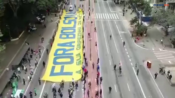 Começo de ato contra Bolsonaro na Avenida Paulista