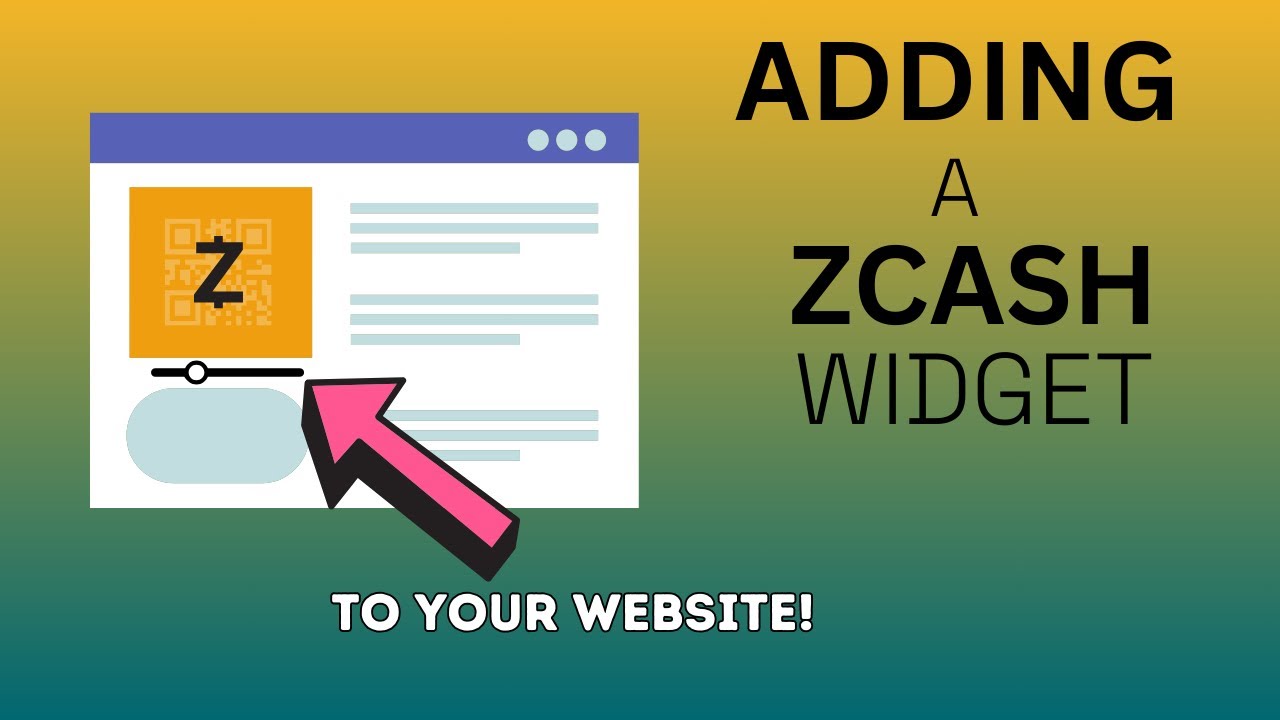 Adding a Zcash Donation Widget to your Website! 🔳