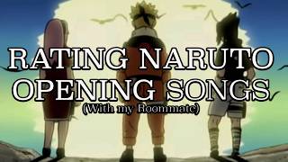 Ranking Naruto Intros WITH MY ROOMMATE (1&2)