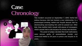 English task - Case : Premeditated Murder of Ade Sara Angelina
