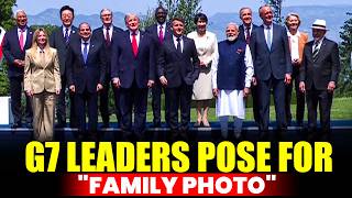 WATCH LIVE: G7 leaders pose for "family photo" as summit kicks off in Evian, France |Trump | PM Modi