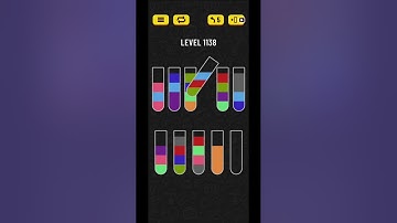 Water sort puzzle level 1138