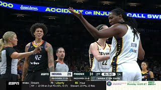 🤐 TECHNICAL, Brittney Griner SHOVES Aliyah Boston | Indiana Fever vs Phoenix Mercury WNBA