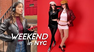 a weekend in new york city: closet sale, photoshoots, finals *vlog*