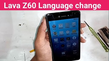 How to change language lava z60 // lava z60 change language settings