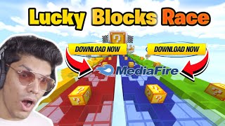 how to download lucky block race in minecraft pe | DOWNLOAD LUCKY BLOCK RACE MAP IN MINECRAFT | 2020 screenshot 3