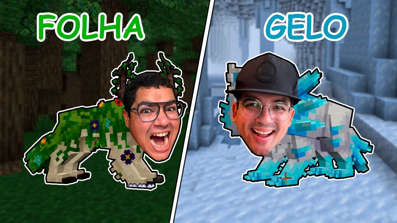 VIRAMOS LOBOS COM PODERES DE ELEMENTOS NO MINECRAFT!