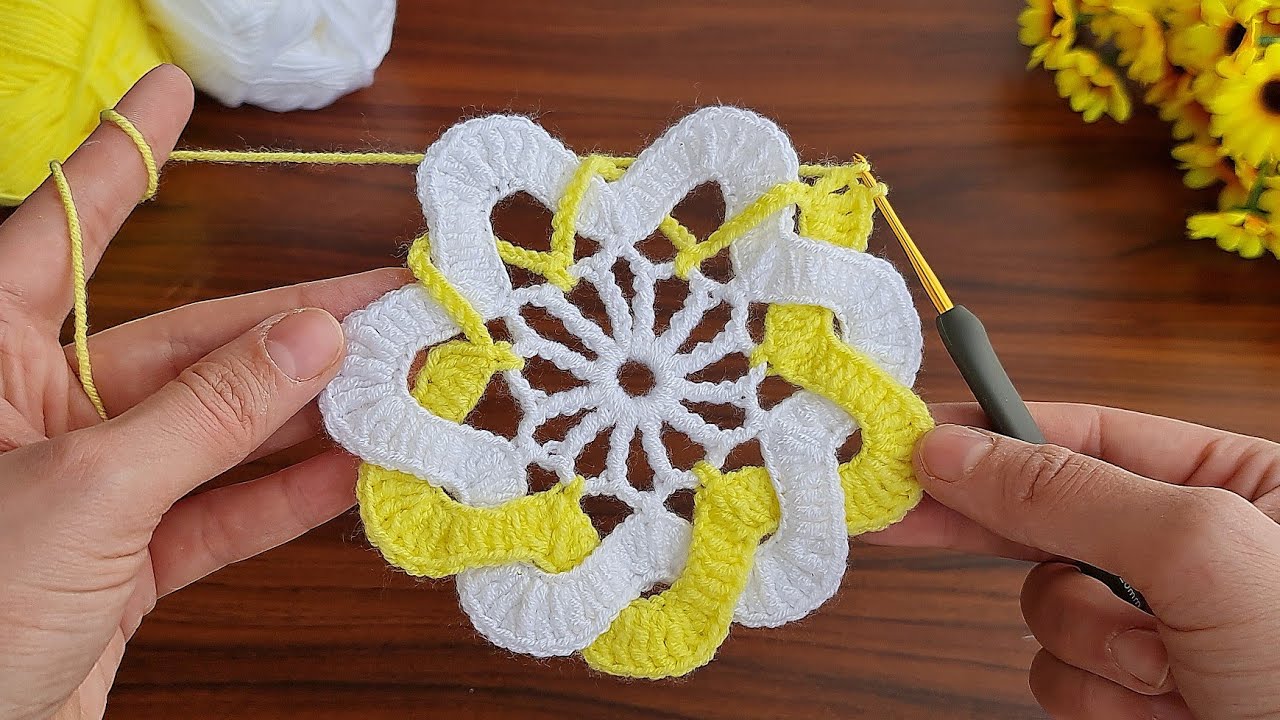 Wow!🥰 Super easy, very useful crochet beautiful motif crochet