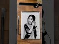 jhumka gira re , but my art is steady 🖤✨️#womenart #desiaesthetic #minimalart #TraditionalArt #short