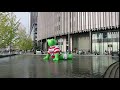Green Teddy at Umekita plaza,Umeda,Osaka,Japan on the 21st September,2019 　Rugby world cup version