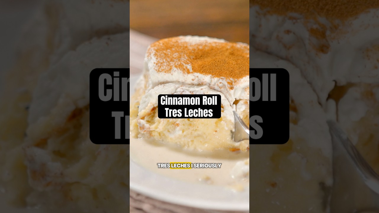 Cinnamon Roll Tres Leches #easyrecipe