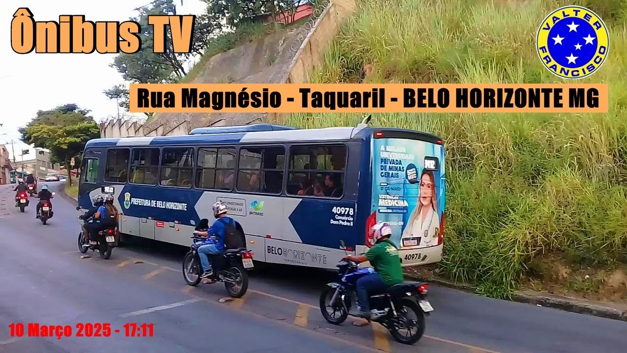 Rua Magnésio - Saudade / Taquaril - Belo Horizonte MG - Movimento de Ônibus