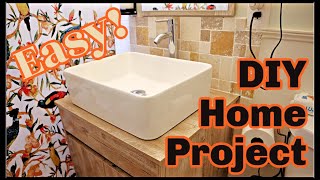 How I Build the Eclife 24" Bathroom Vanity Sink Wall Mounted DIY Project | Home Project Renovation