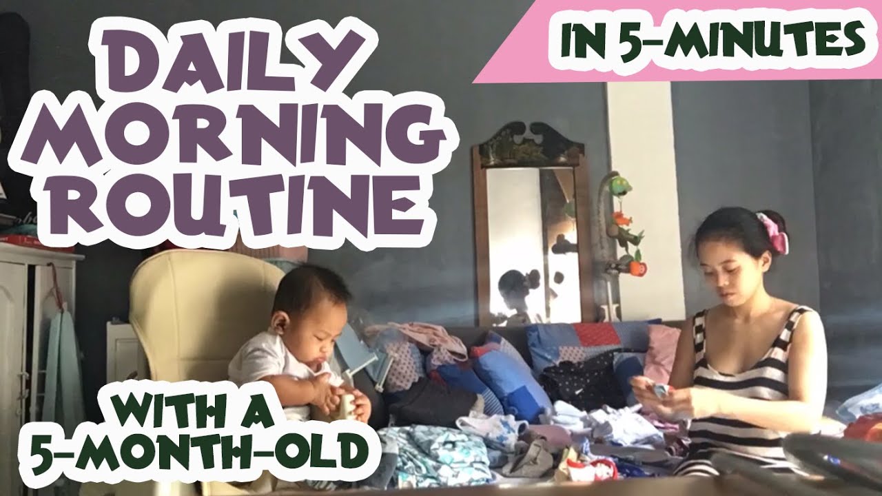 5 Month Routine Daily Morning Routine with a 5-month-old in 5 minutes | Joy and Cris ...