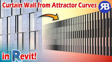 Revit Snippet: Adaptive Curtain Wall from Multiple Attractor Curves!