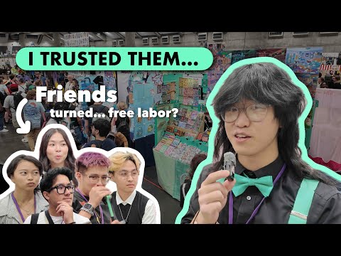 I Forced My Friends to Join Me For An Anime Convention... (Artist Alley Ver.)