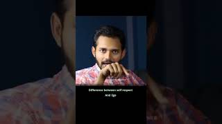 Difference between self respect And Ego | By Crazy Philosopher | #shorts