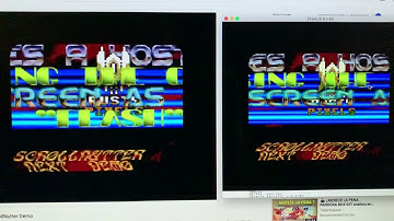 ZEsarUX emulator - Scrollnutter Next Demo