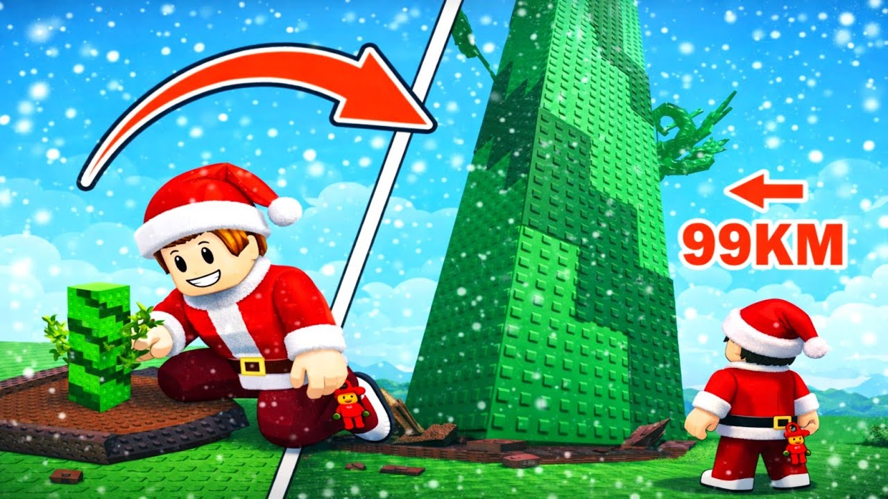 LONGEST TREE on Top in Build to Climb Roblox and This Happened 😱🏗️