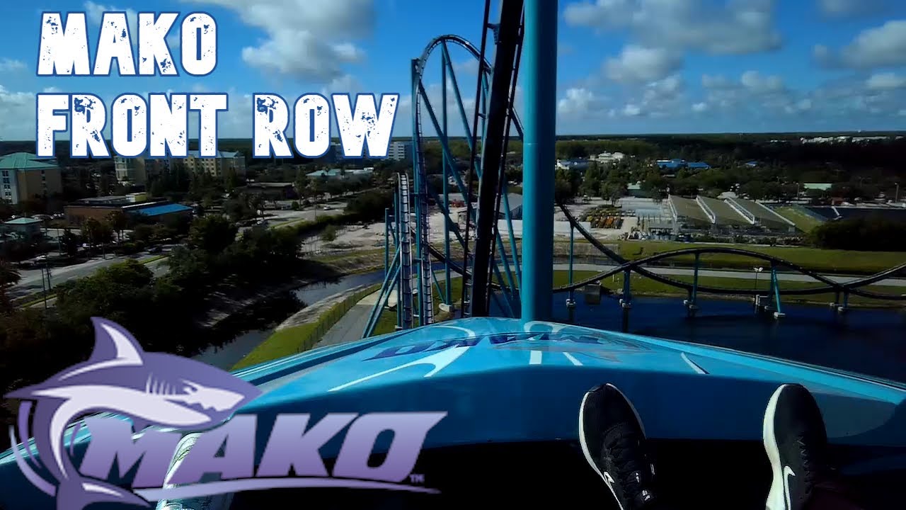 FIRST ride on MAKO - Sea World Orlando - FRONT ROW POV - YouTube