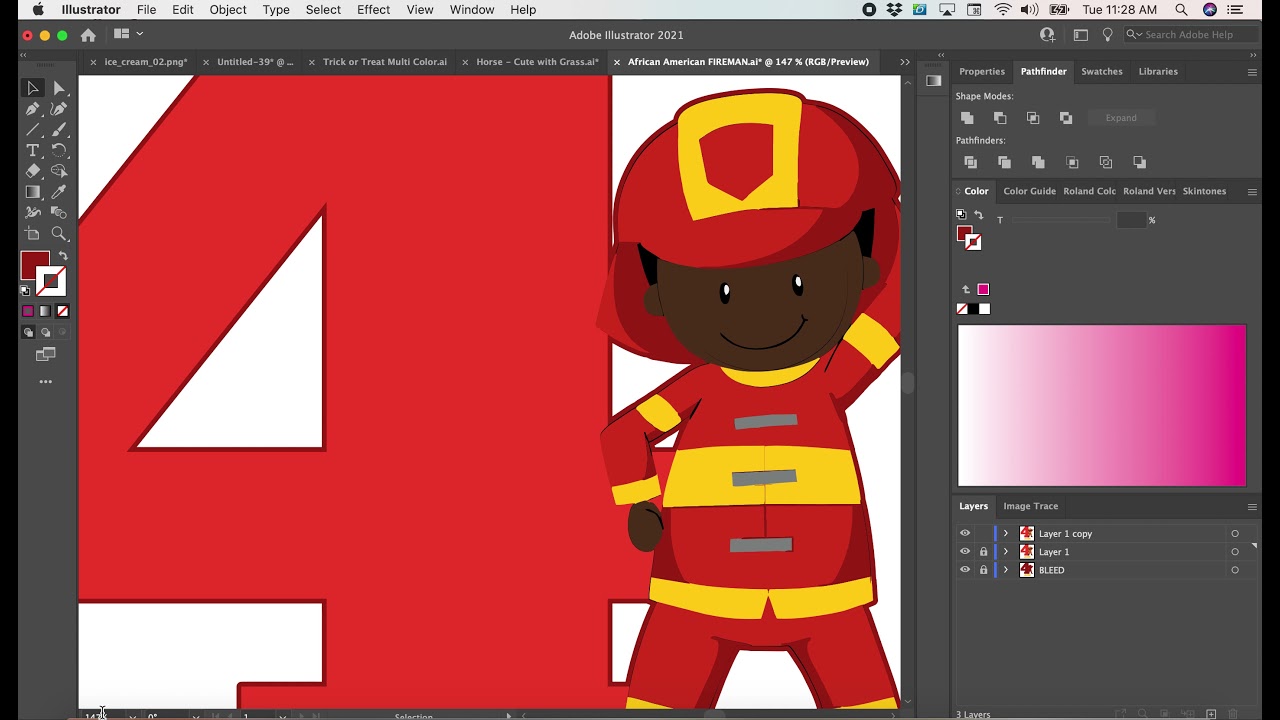 Adding a Bleed Layer to My Design For Print & Cut Machine