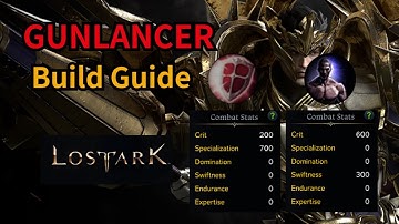 LOSTARK GUNLANCER Build Guide【Engraving Class Bonus】Combat Readiness and Lone Knight (Raid)