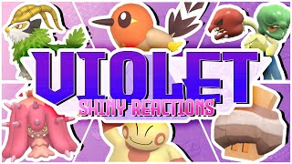 20+ SHINY REACTIONS IN POKEMON VIOLET | ONE WEEK OF SHINIES