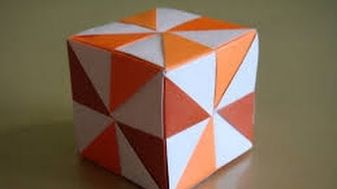 How to make an origami pinwheel cube