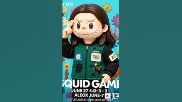Labubu in Squid Game?! 😱 #shorts #edit #squidgame #labubu #popmart