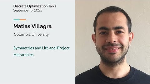 Matías Villagra - Symmetries and Lift-and-Project Hierarchies
