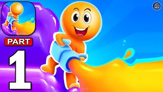 Dye Hard - Gameplay Walkthrough Part 1 Paint Everything Around And Win (Android, iOS)