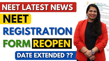 NTA Latest News - NEET application form 2023 Reopened | NEET Latest Update Today | NEET Form Reopen