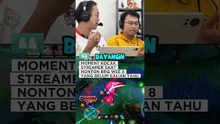 Reaction Streamer Saat Rrq Main 🤣 #mlbb #mobilelegends